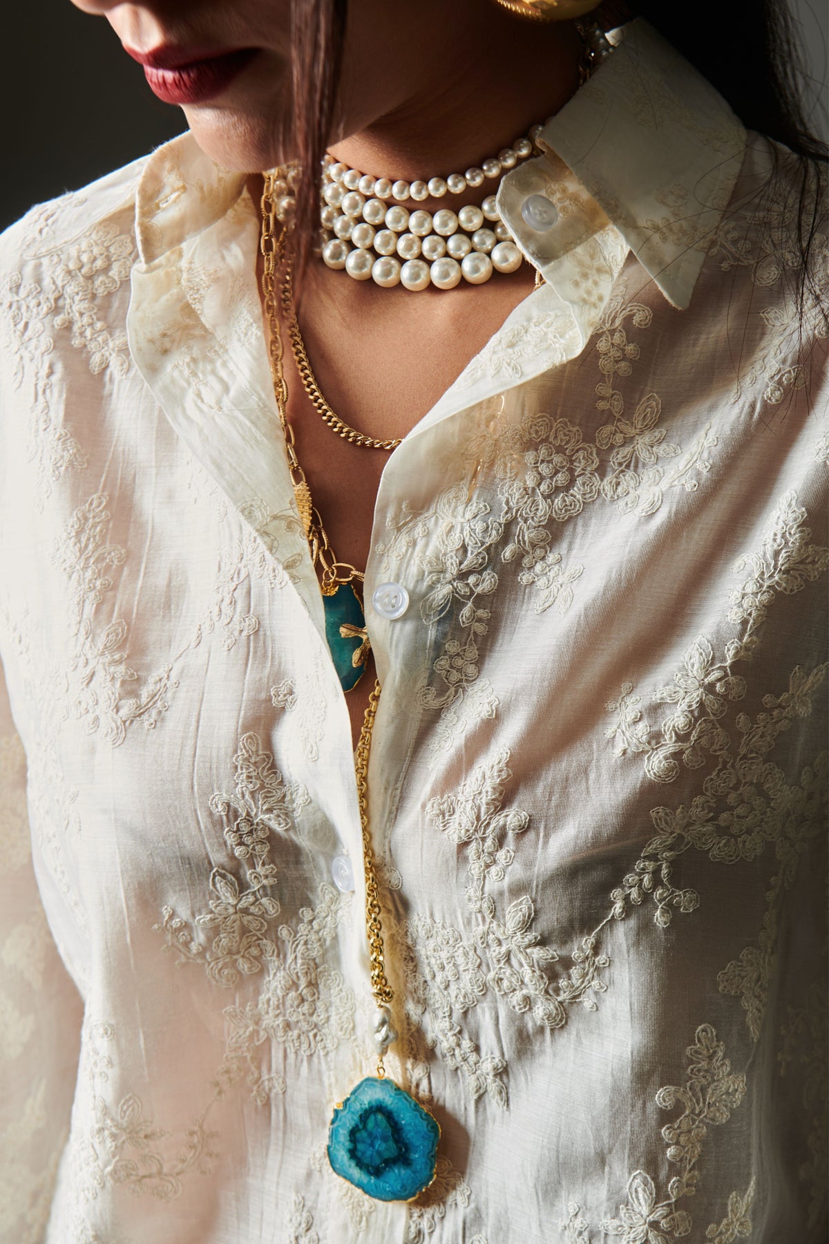 Elegant Embroidered Shirt