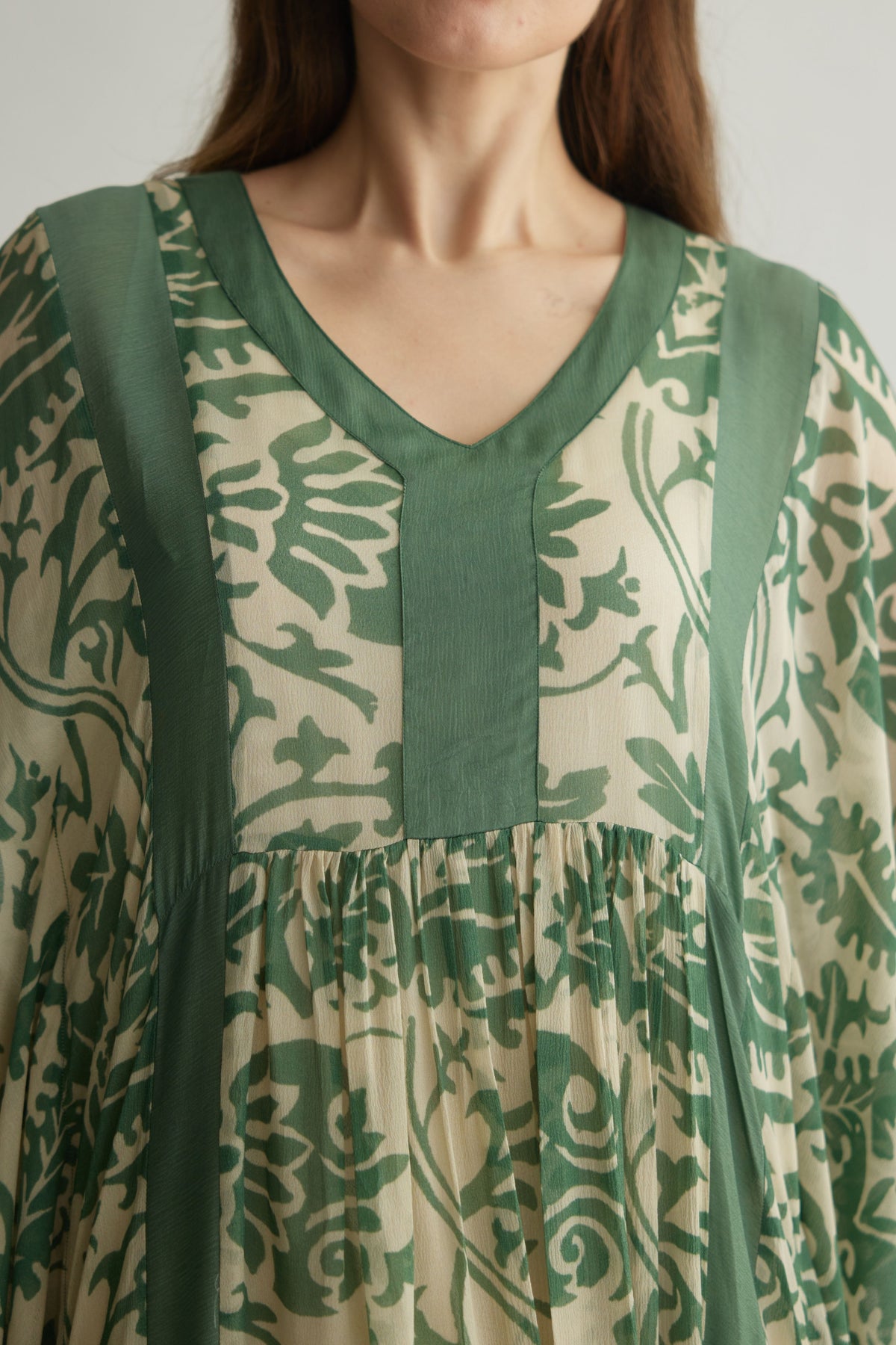 Mint Chevron Kaftan