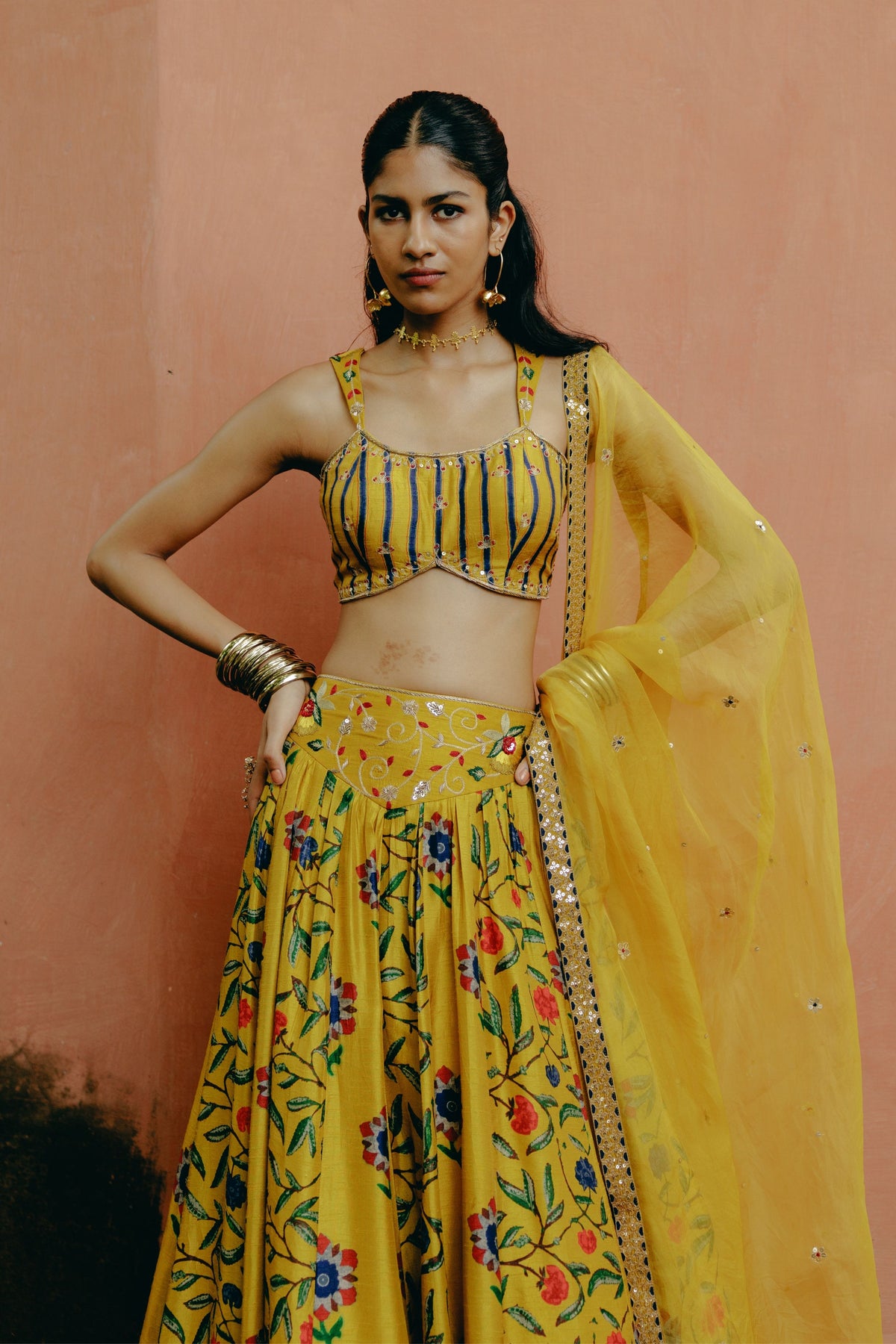 Sunflower Yellow Lehenga Set