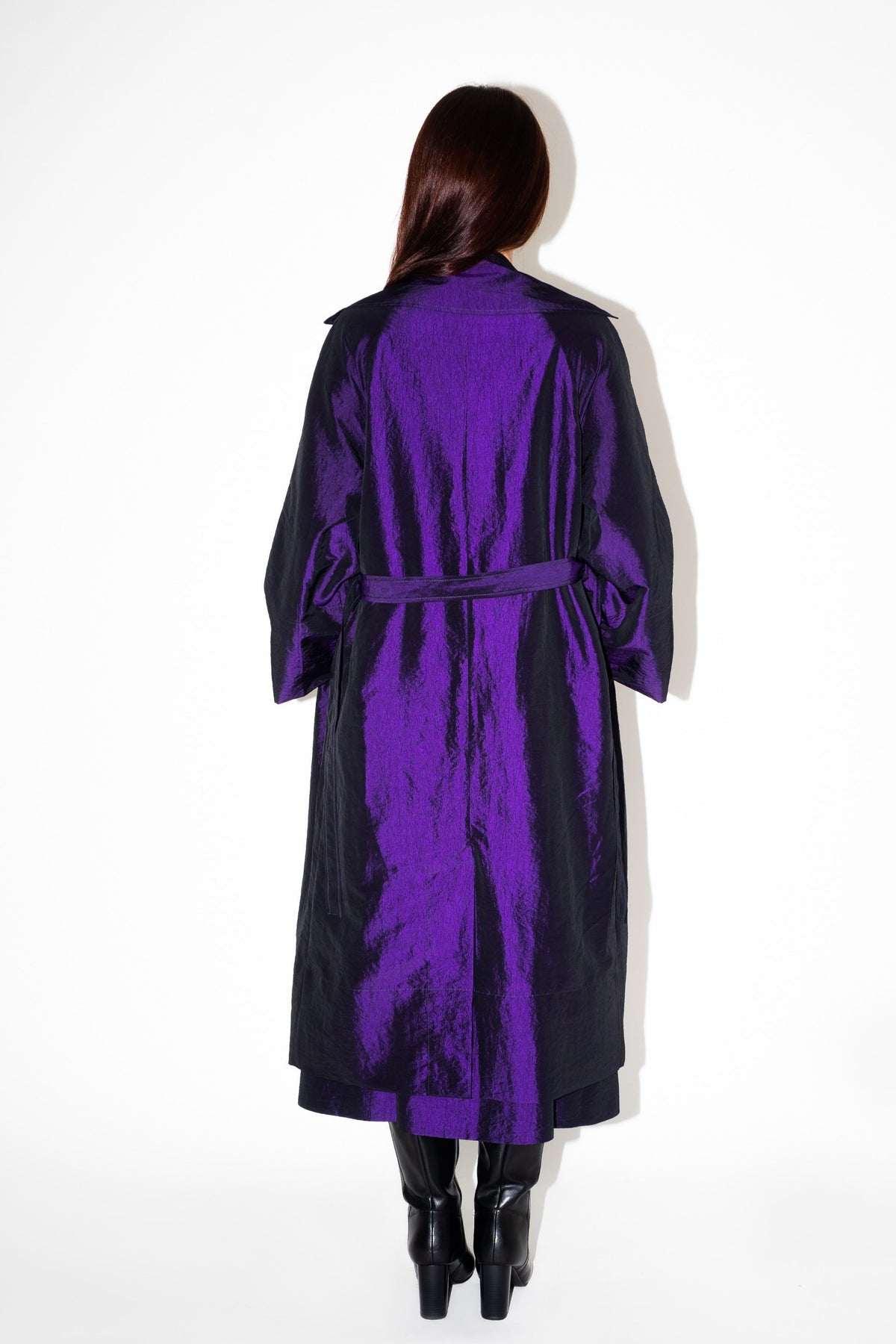 Alma Purple Trench Coat