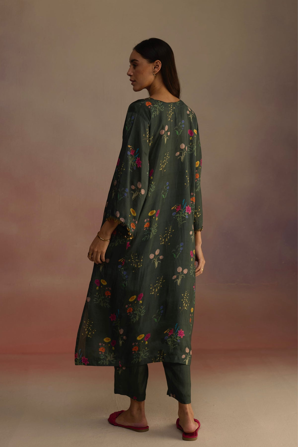 Zaira Long Green Kurta