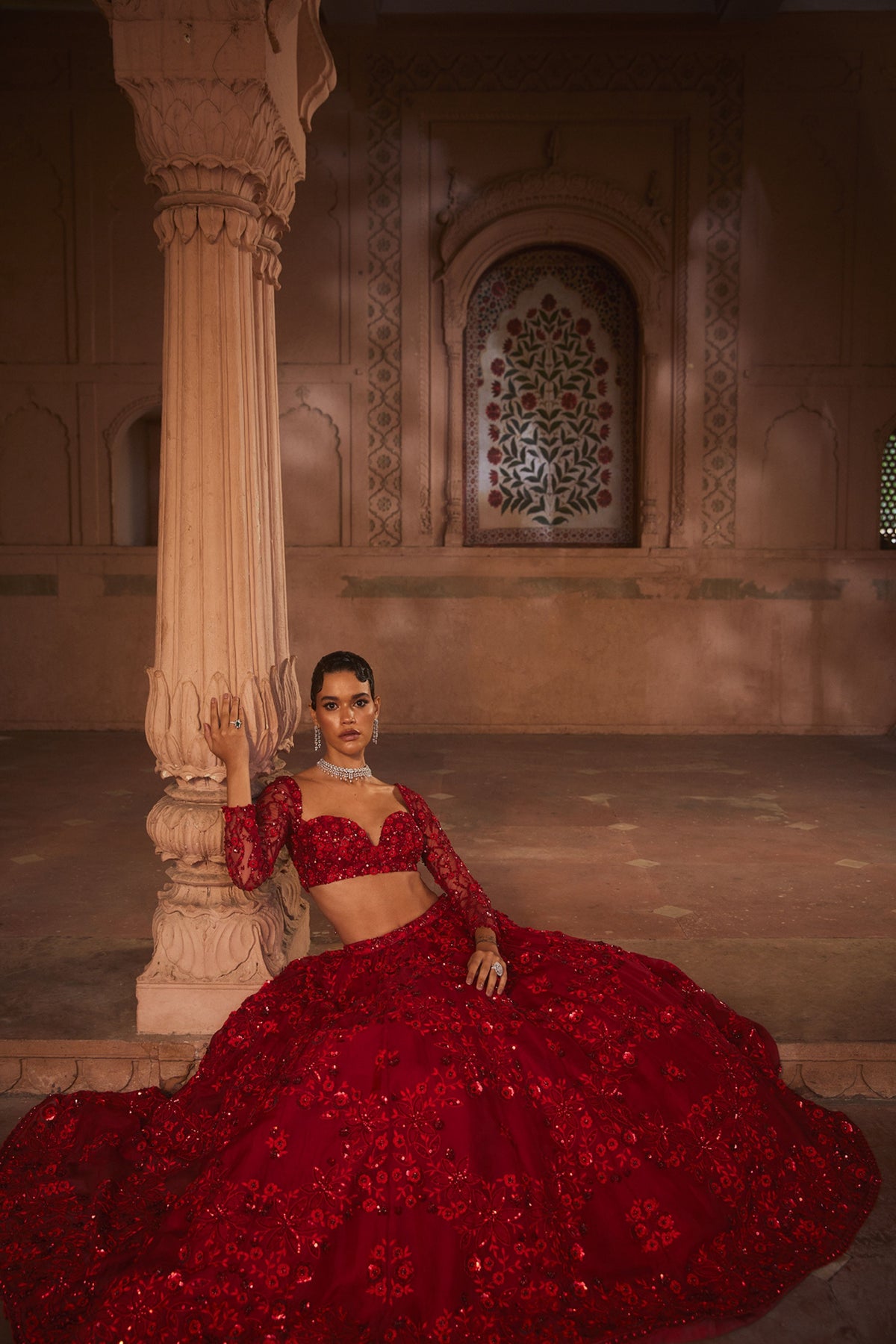 Gul Lehenga Set