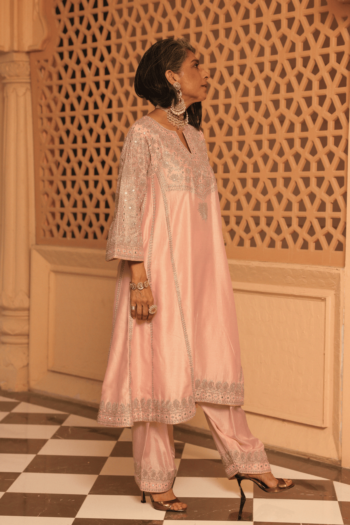 Rosepink Chauga With Salwar