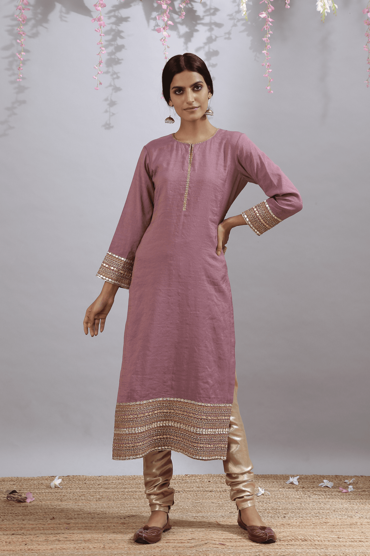 Jarul Gottiya Purple Kurta Set