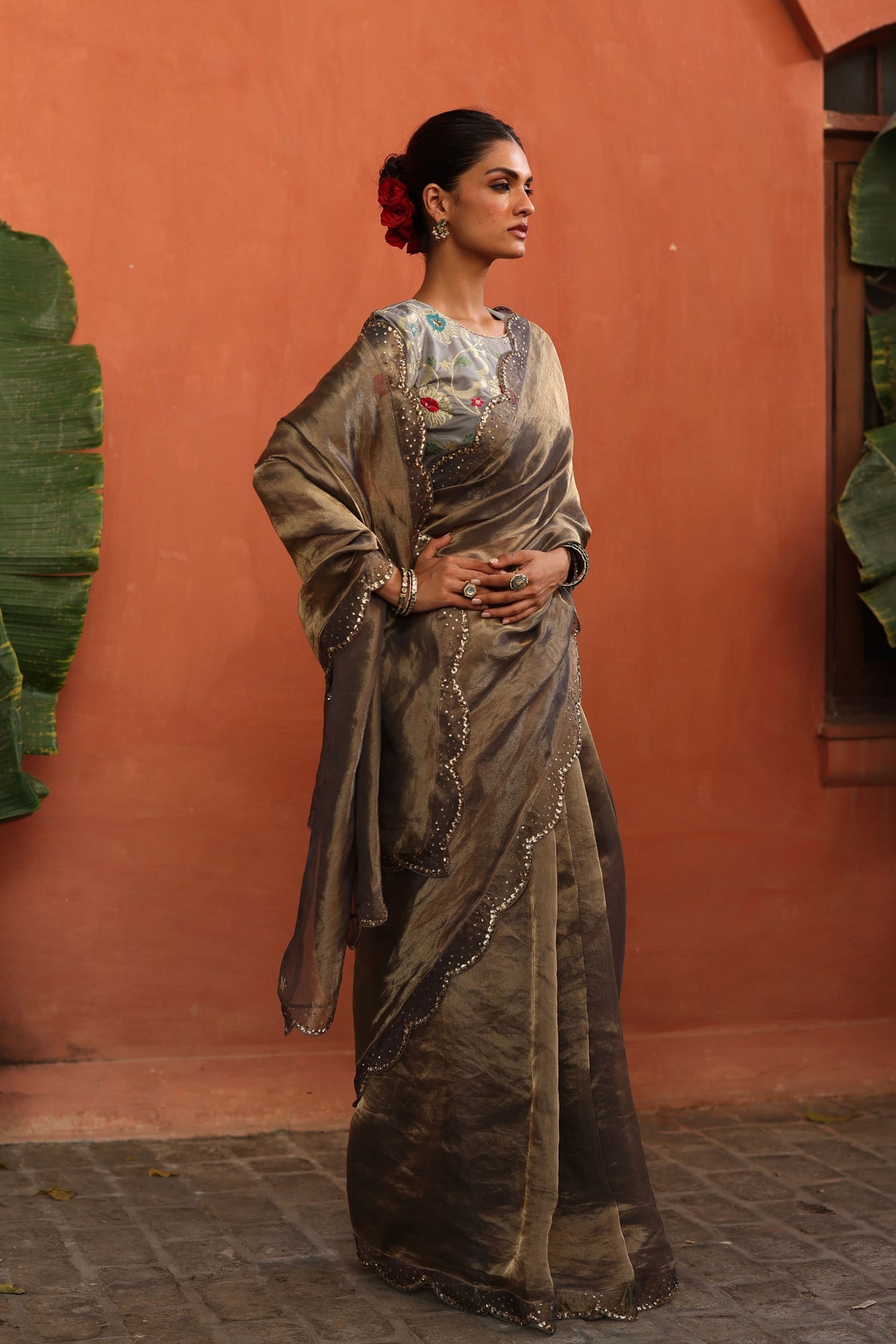 Grey Gulkand Saree