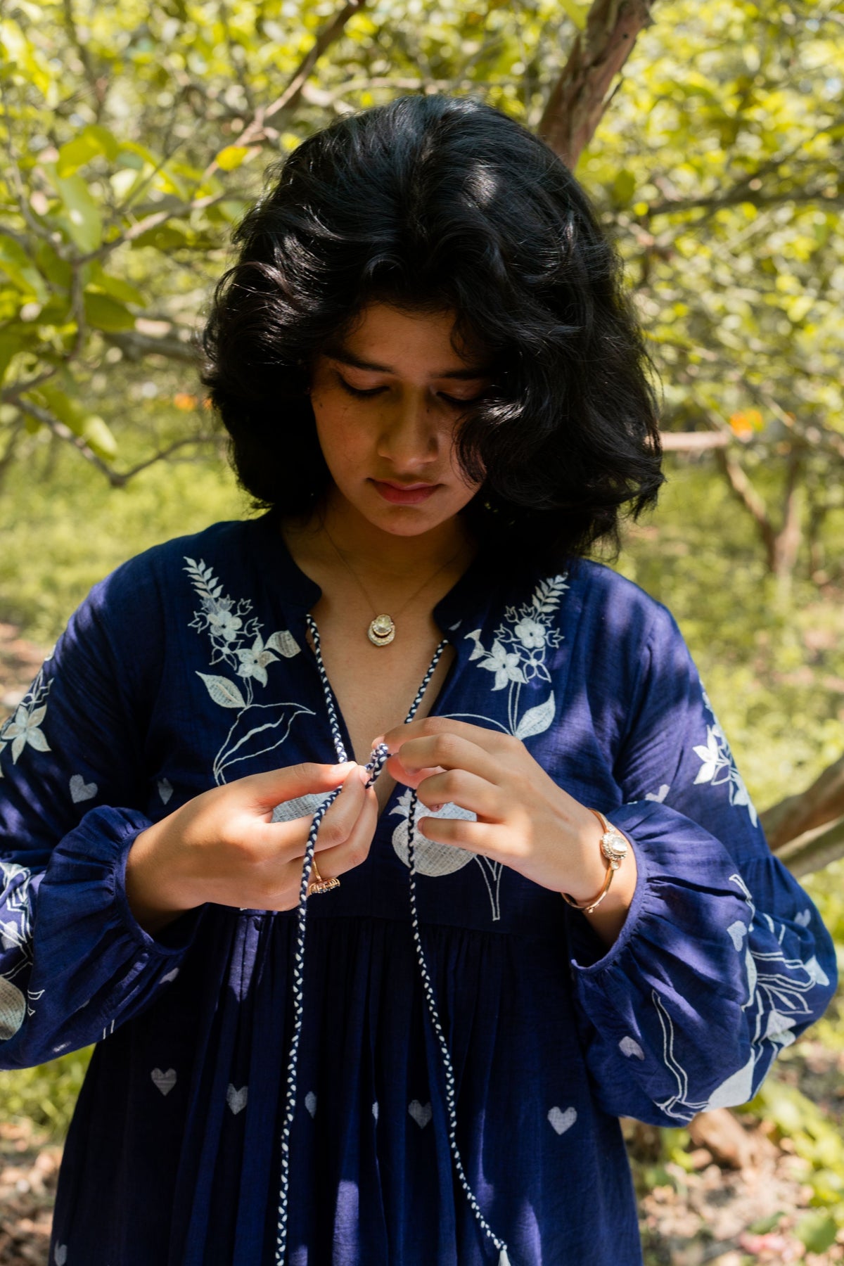 Laya Tunic In Indigo