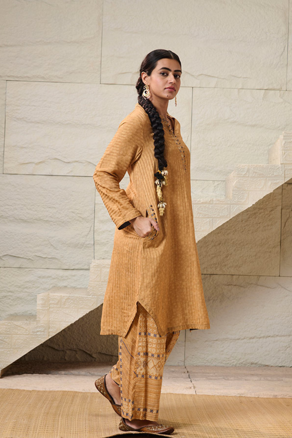 Chahat Yellow Kurta Set