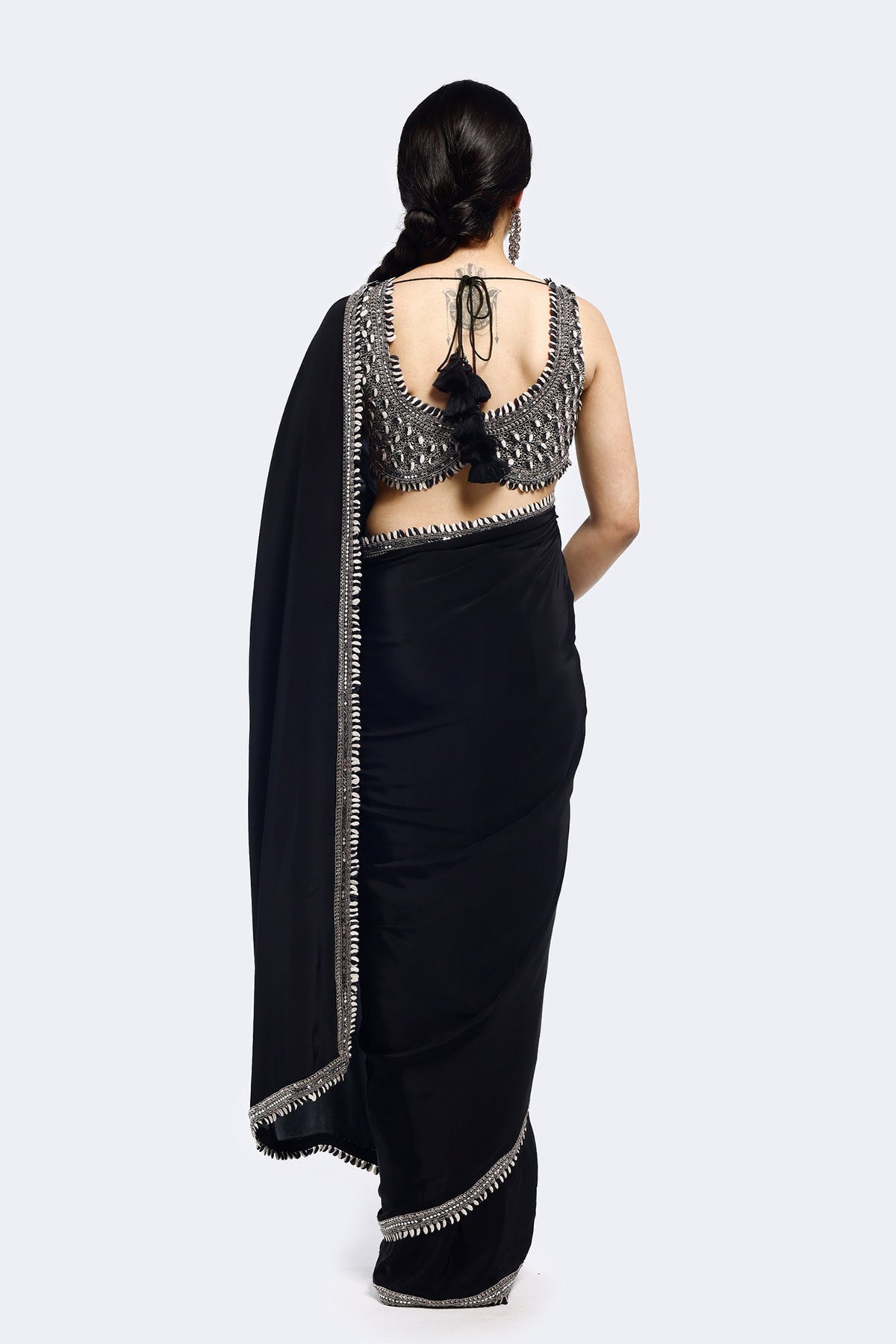 Buta Crepe Saree