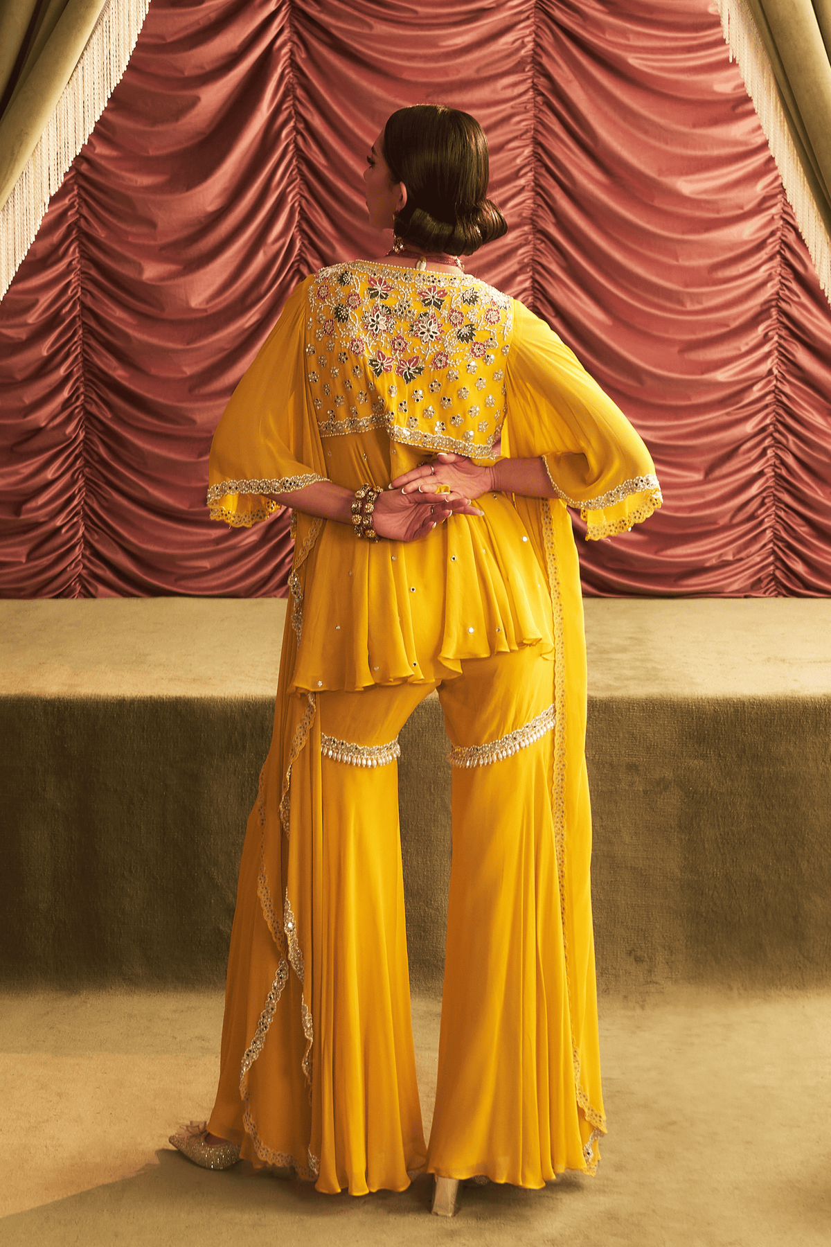 Yellow Gharara Set