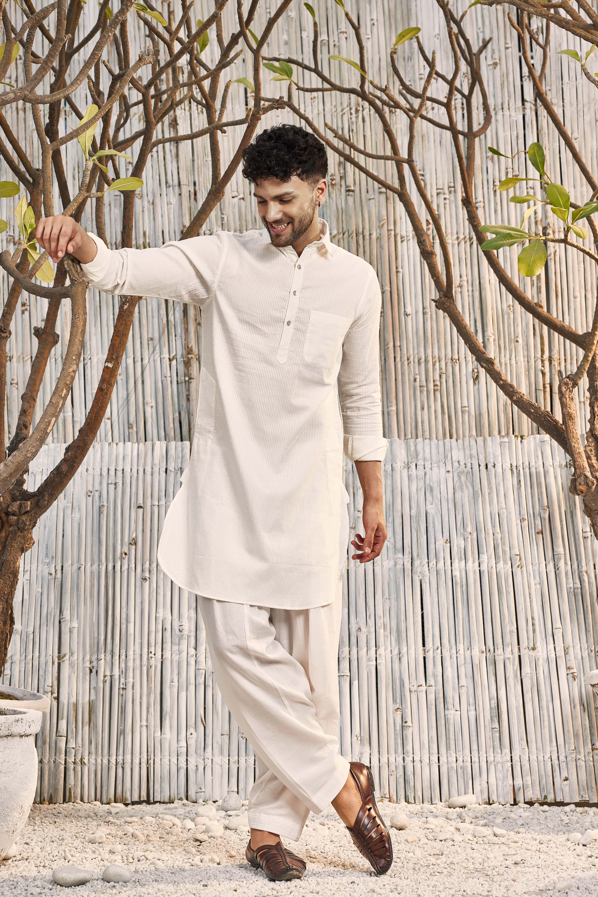 Cotton Pathani Kurta Set