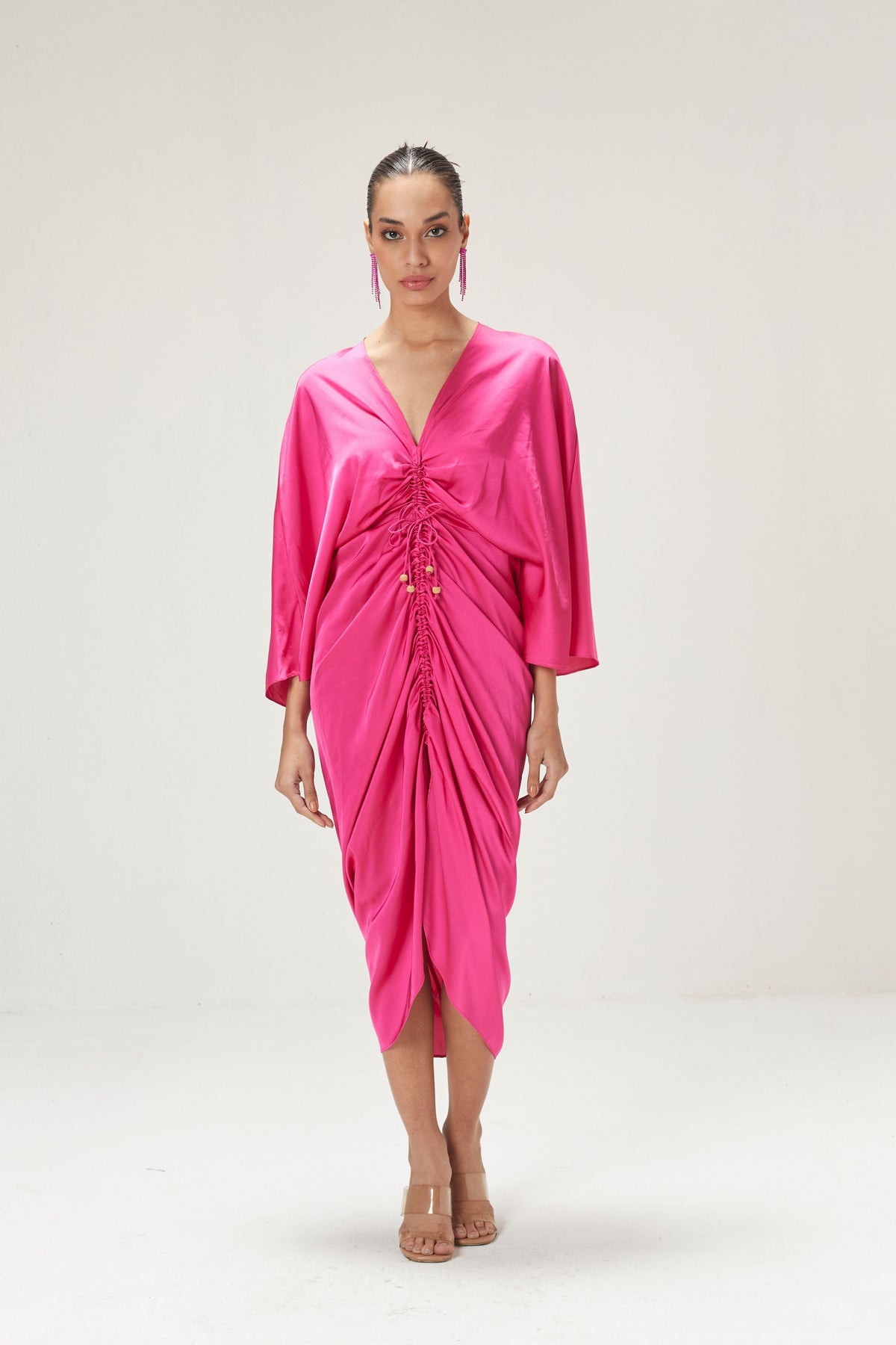 Fuschia Pink Kaftan Dress