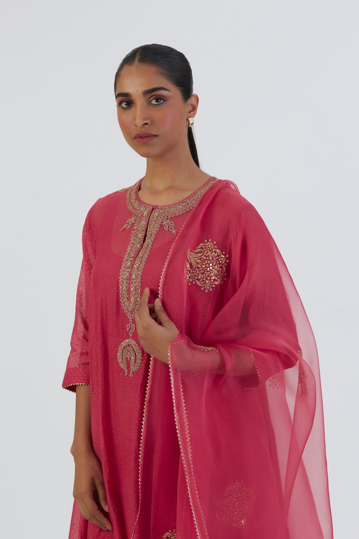 Deepa Coral Dupatta