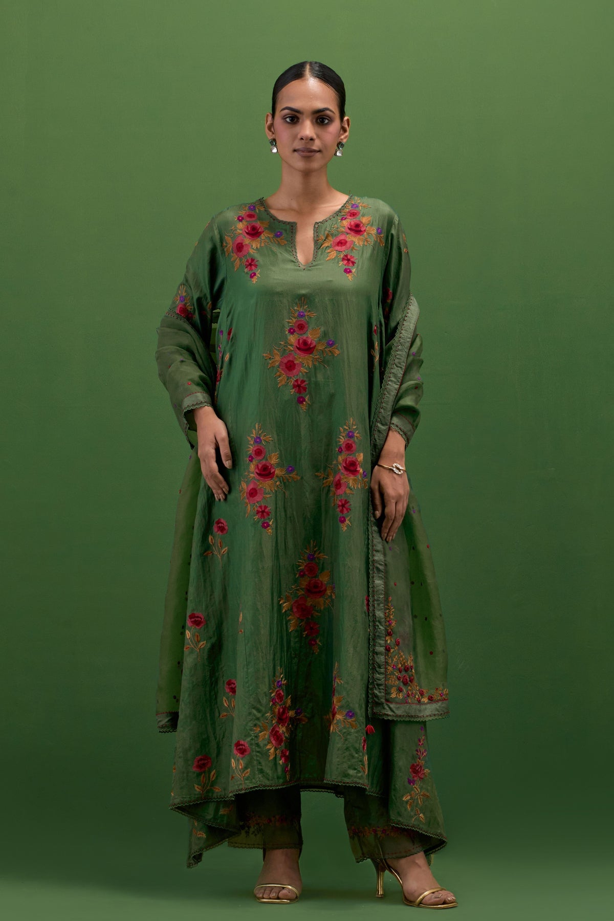 Brunswick Green Kurta Set