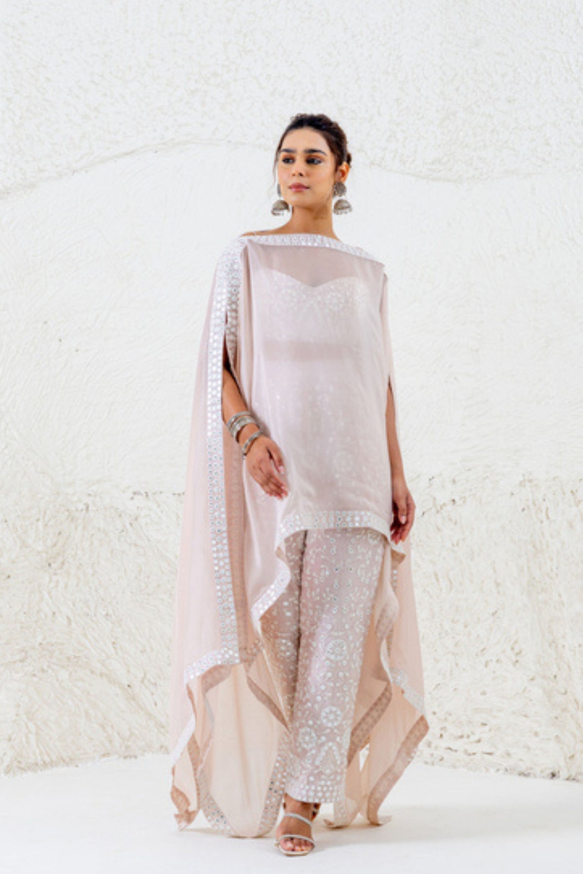 Nude Kaftan Set