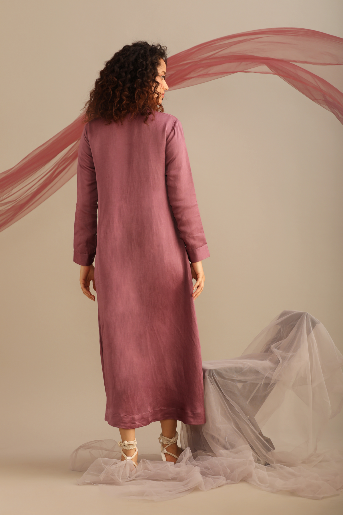 Satin Full Length Dress