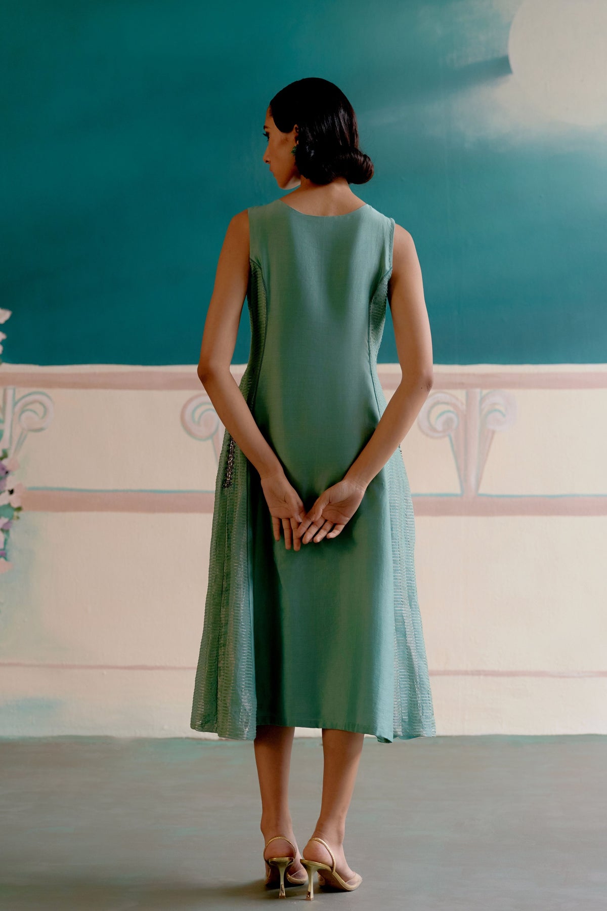 Aqua Green Midi Dress