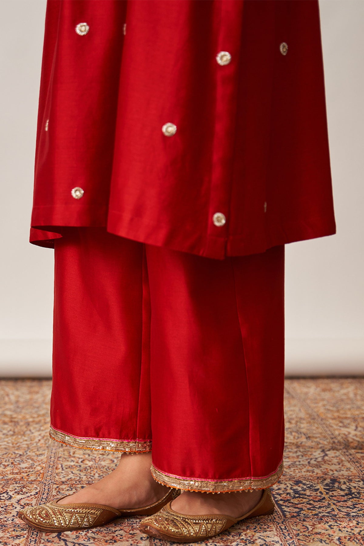 Red Kurta Set