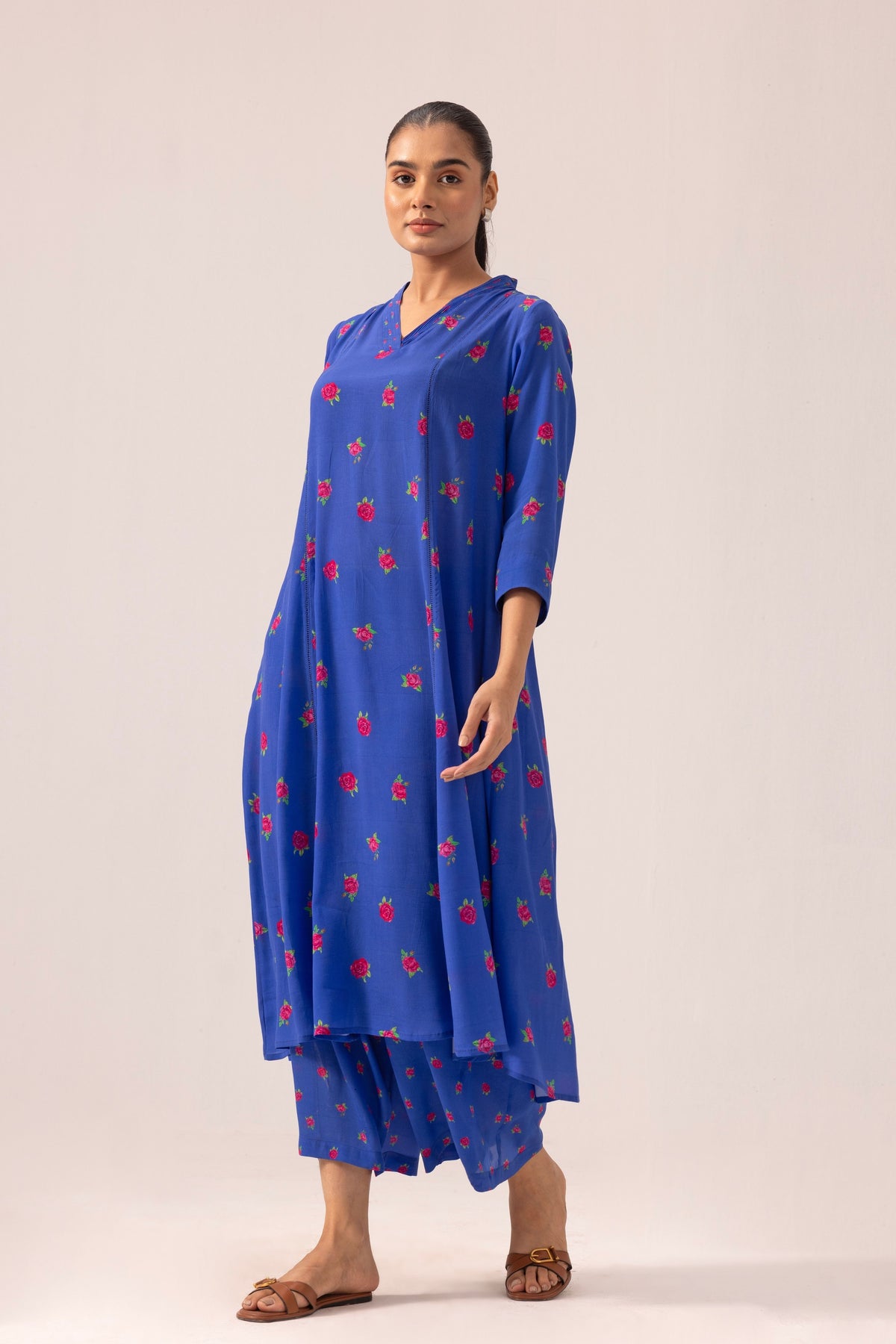 Thea Navy Kurta Set