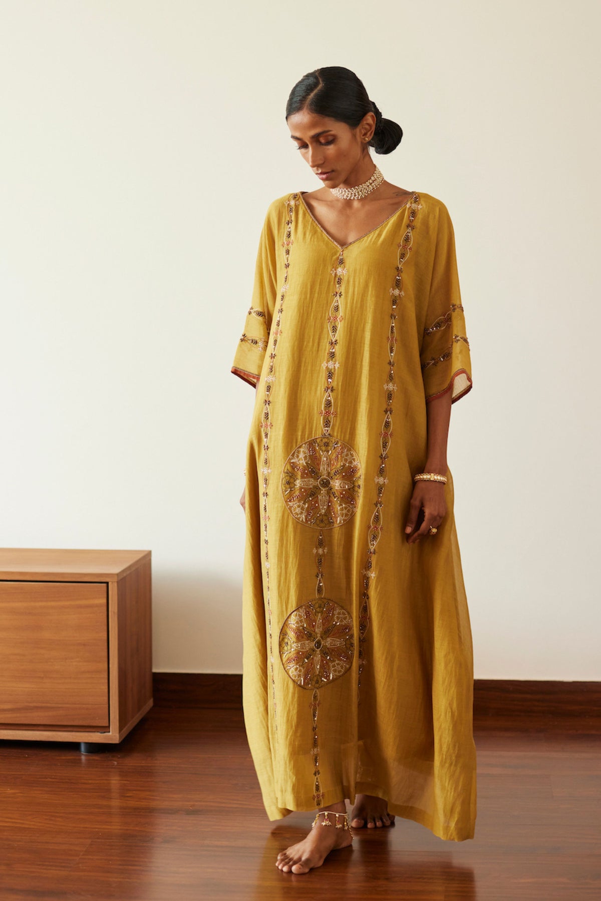 Yellow Uday Kaftan