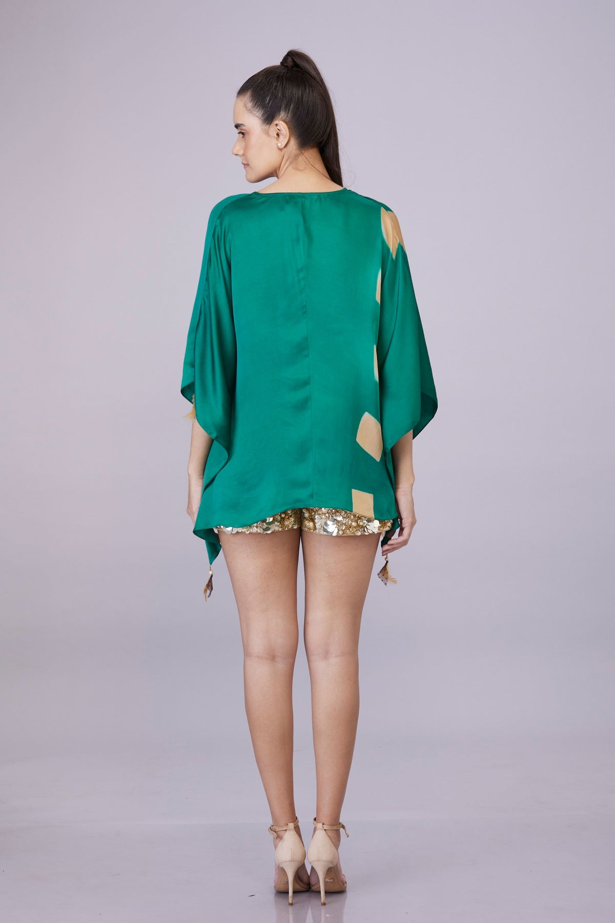 Emerald Green Tye Dye Kaftan