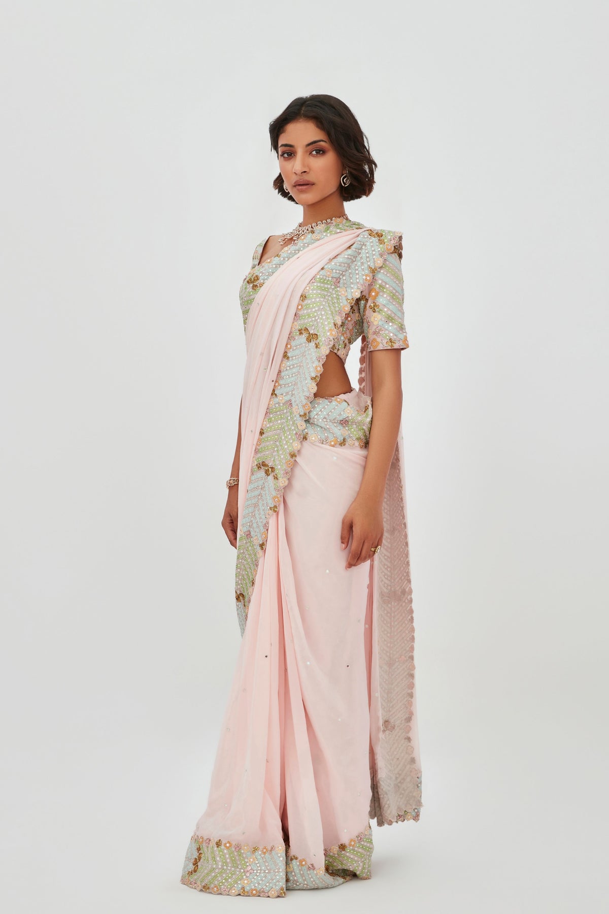 Spanish Pink Fariba Saree