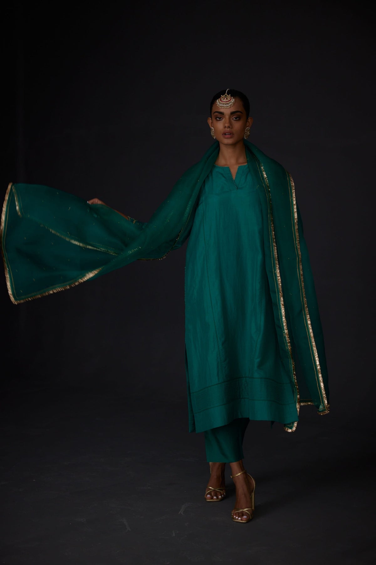 Embroidered Tunic With Trouser