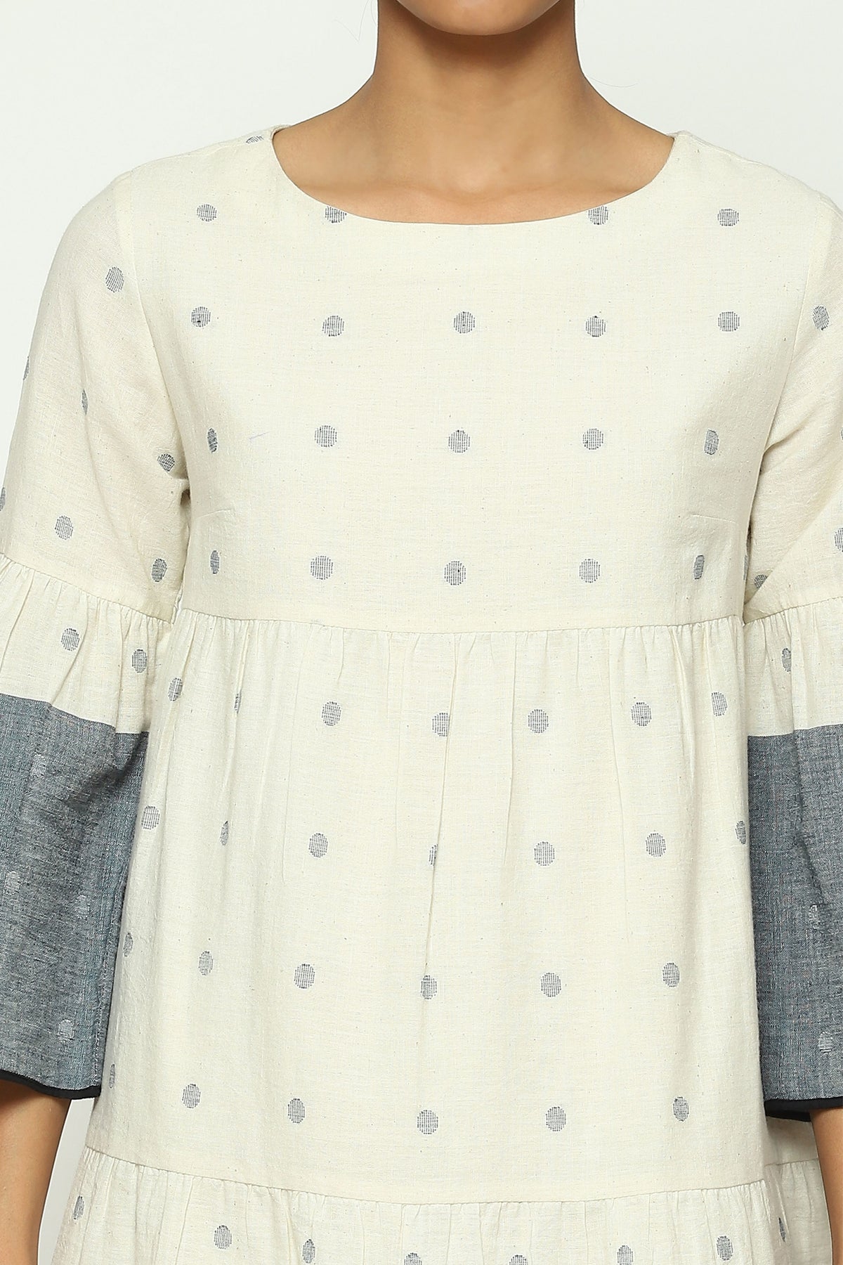 Border Jamdani Dots Dress