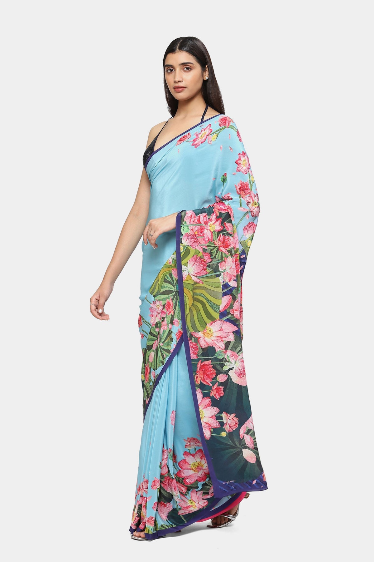 Lotus Lagoon Saree