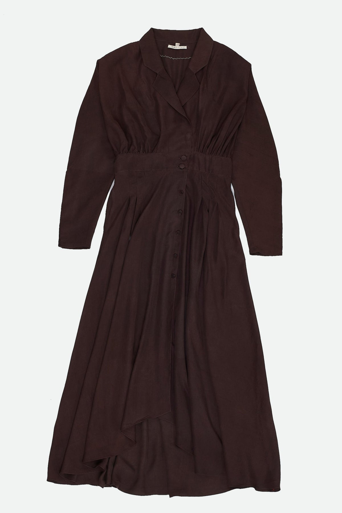 Burnt Umber Silk Dress