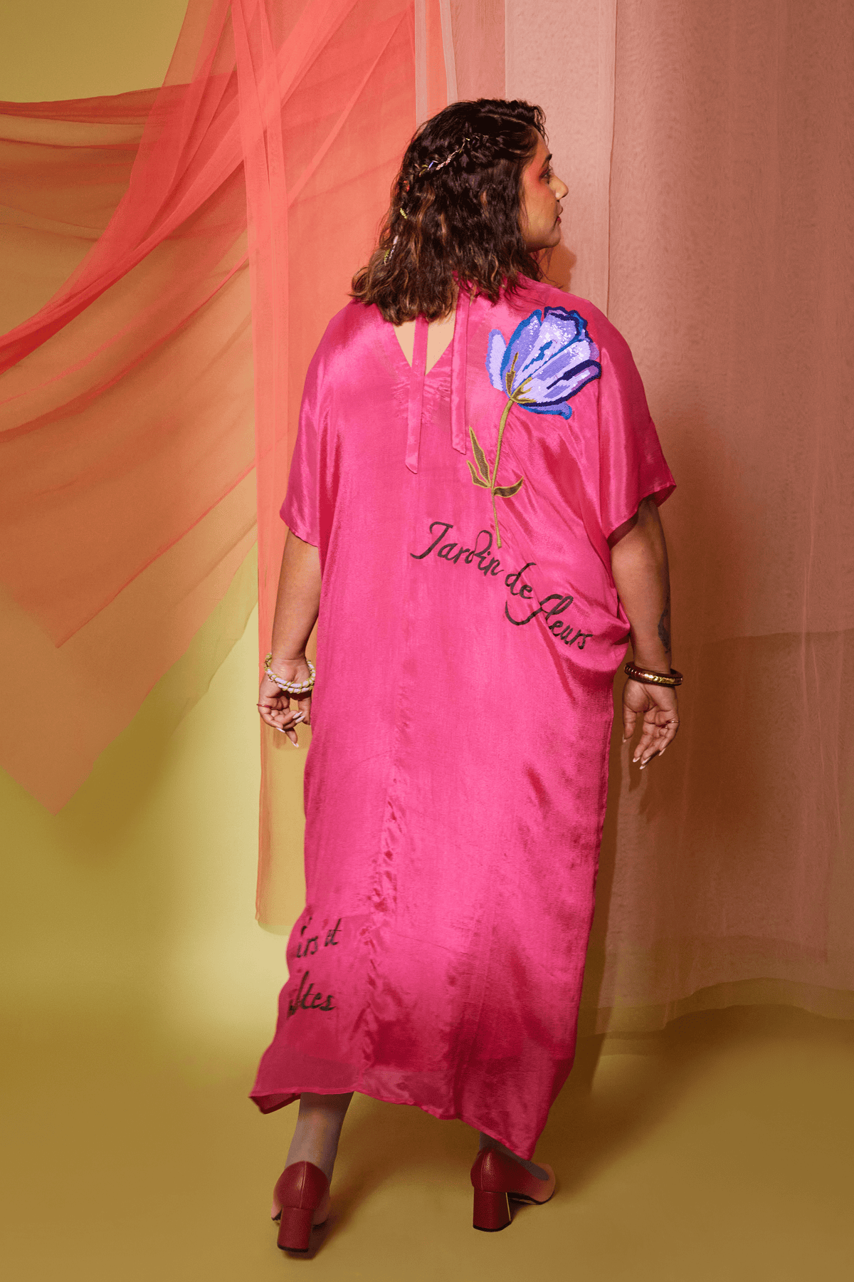 Big Flower Sq Kaftan