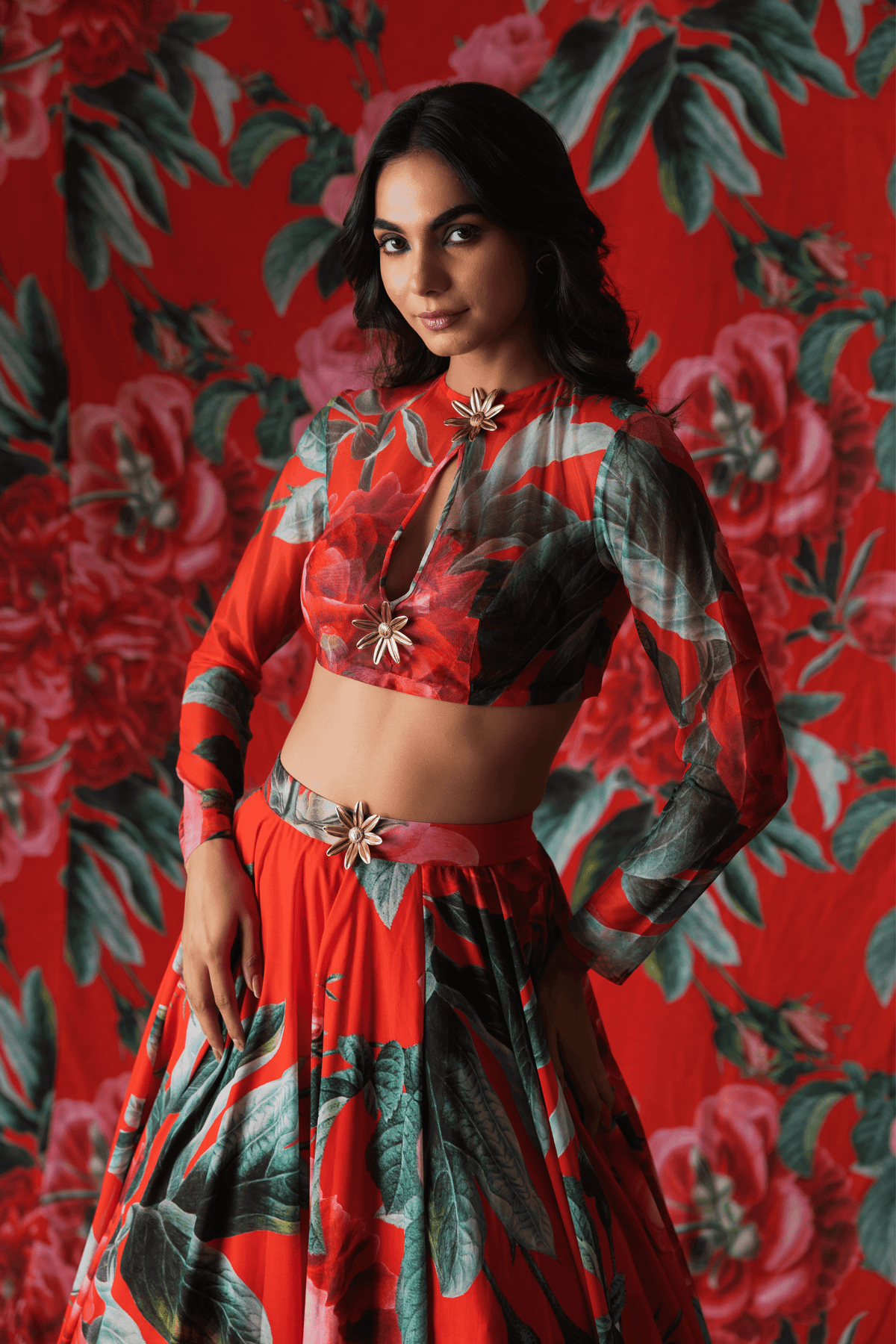 Red Lehenga Set