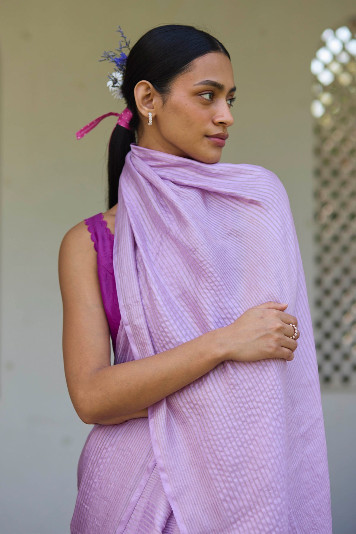 Inner Peace Pink Saree