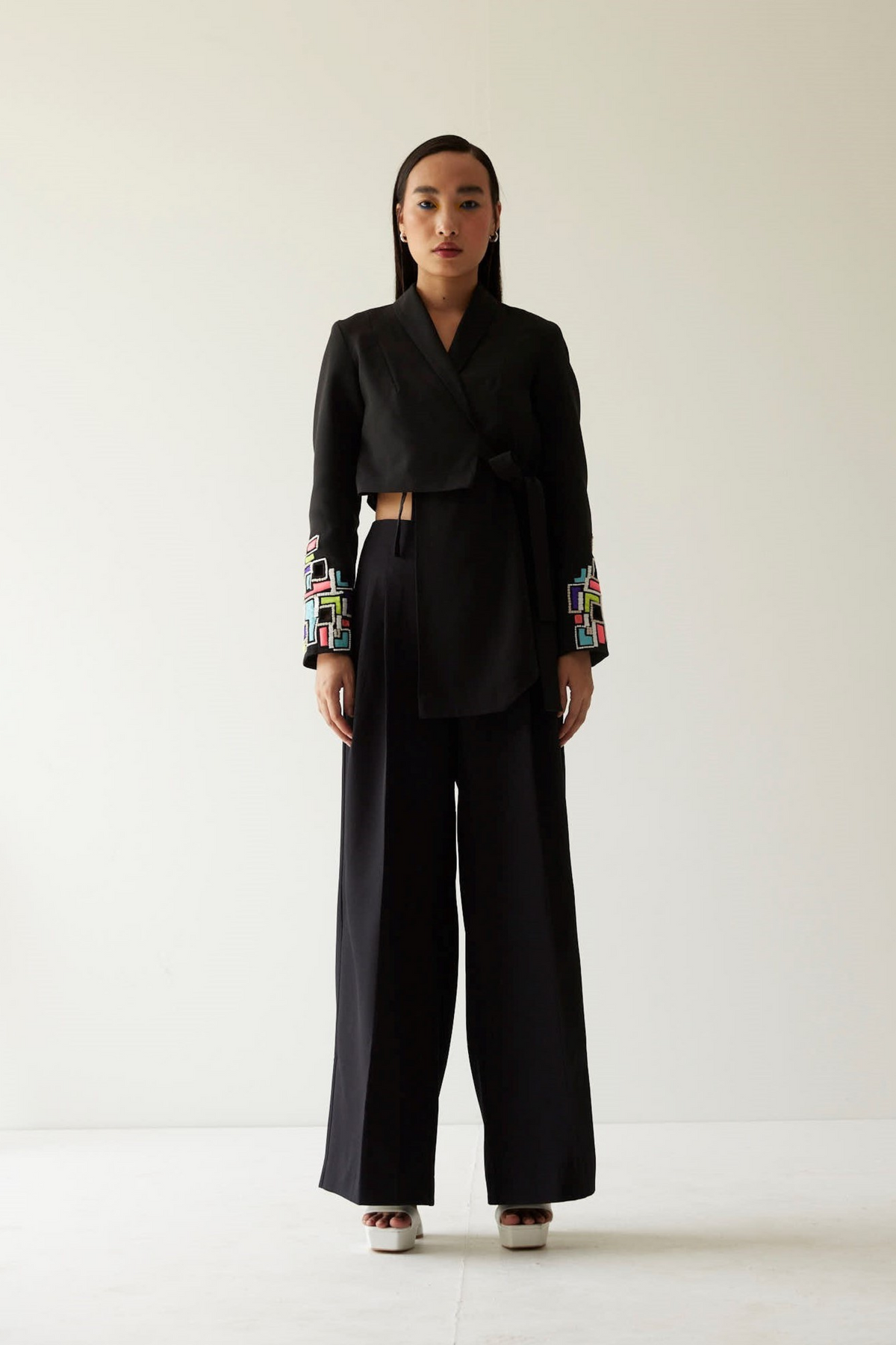 Buliding  Drape Jacket Co-ord Set