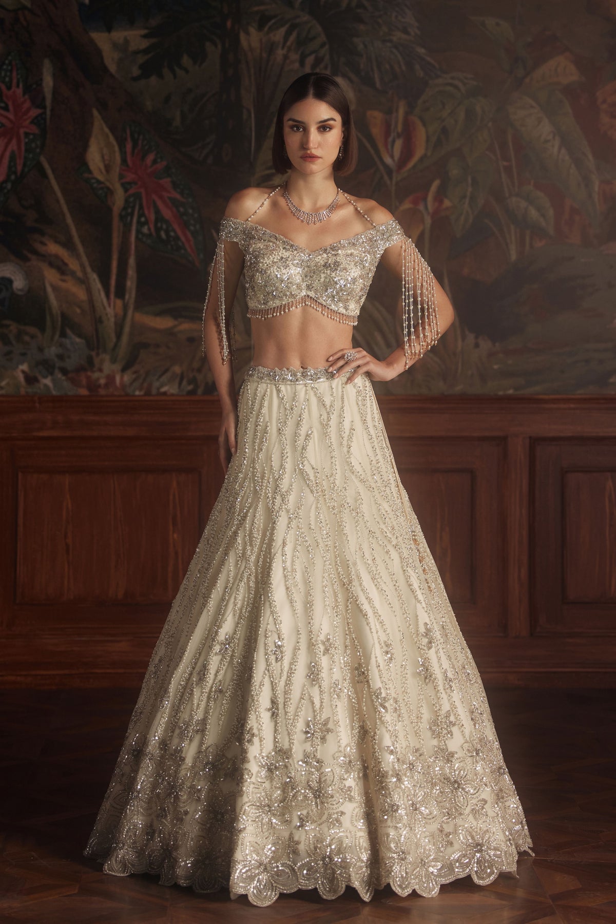 Rigel Ivory Lehenga Set