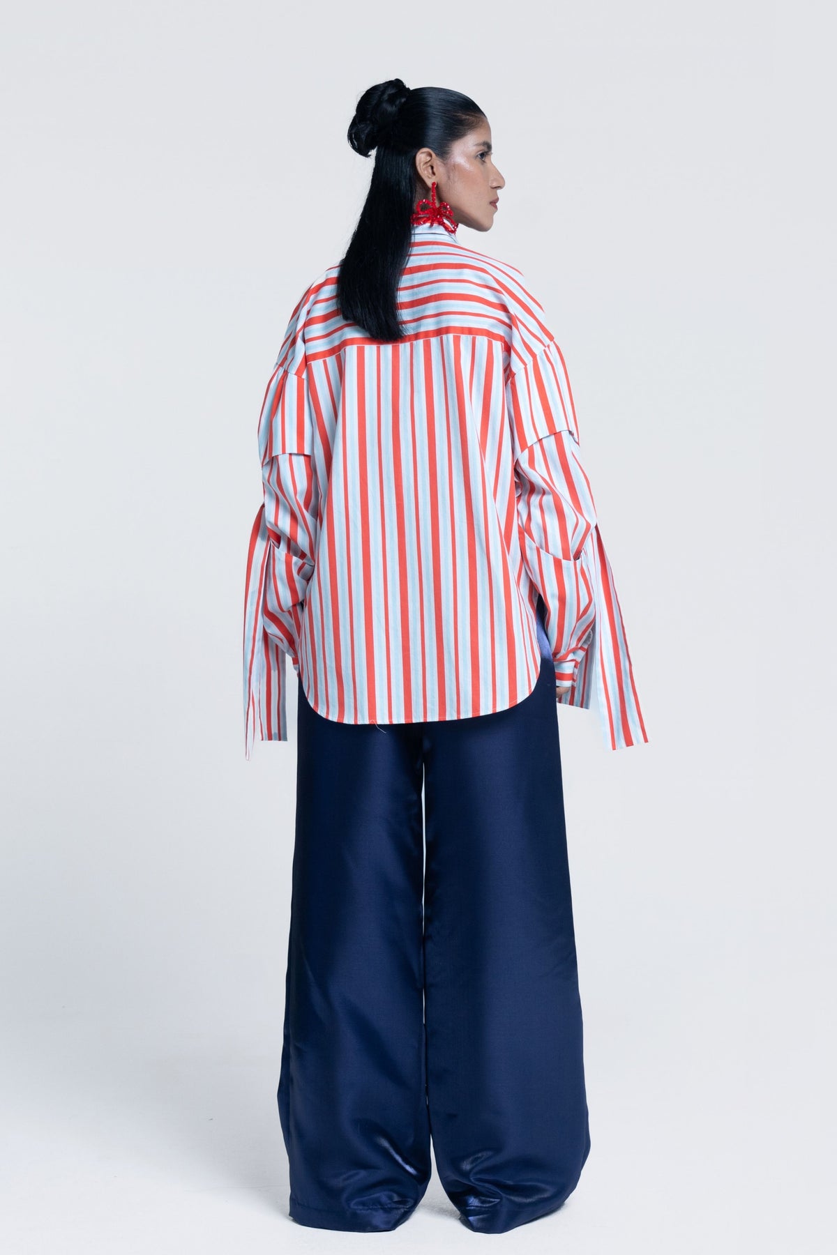 Blue Mirage Pleated Trousers