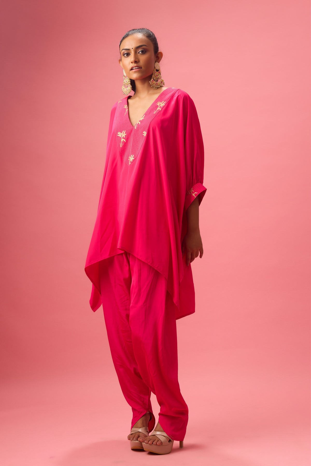 Rani Pink Kaftan Set