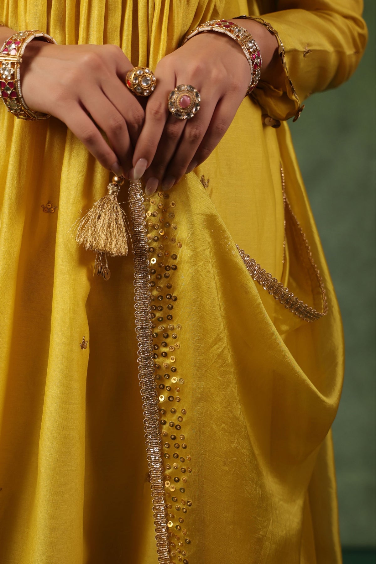 Yellow Pakeezah Kurta Set