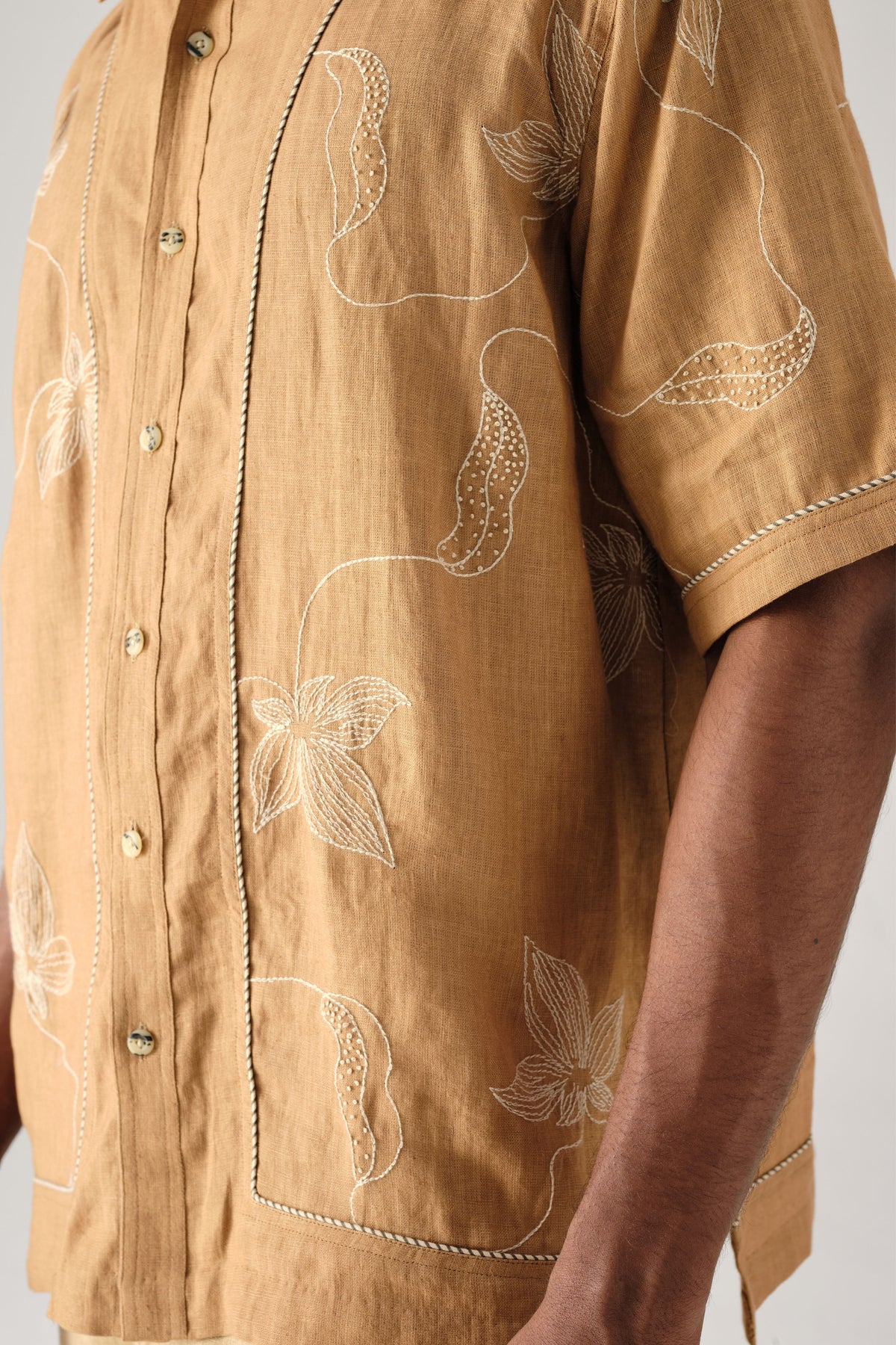 Floral Camo Brown Folklore Shirt