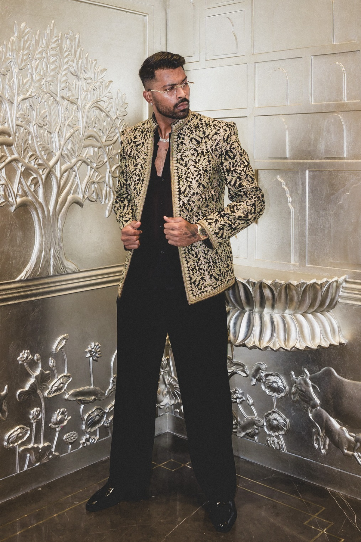 Hardik Pandya in Tarun Tahiliani Menswear