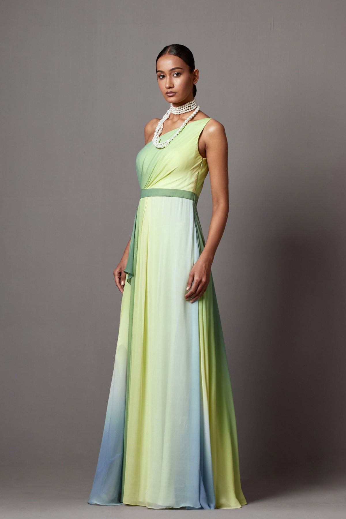 Dusk One Shoulder Gown