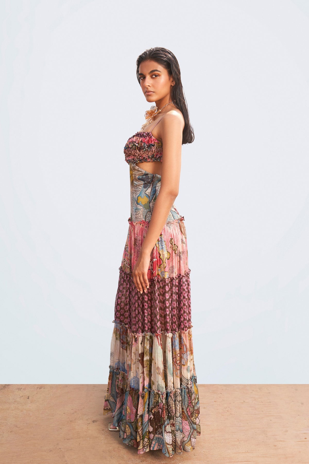 Multi Color Seaside Symphony Dress