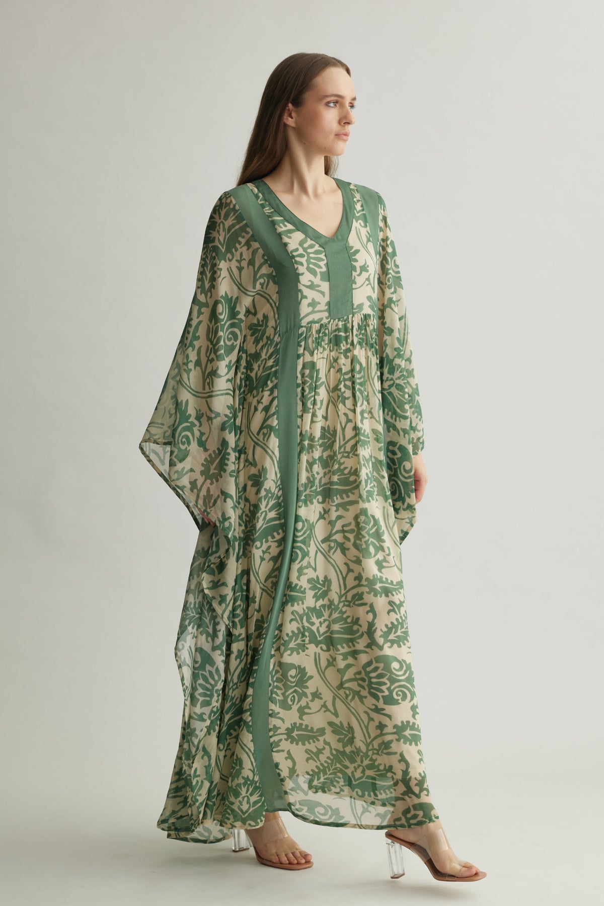 Mint Chevron Kaftan