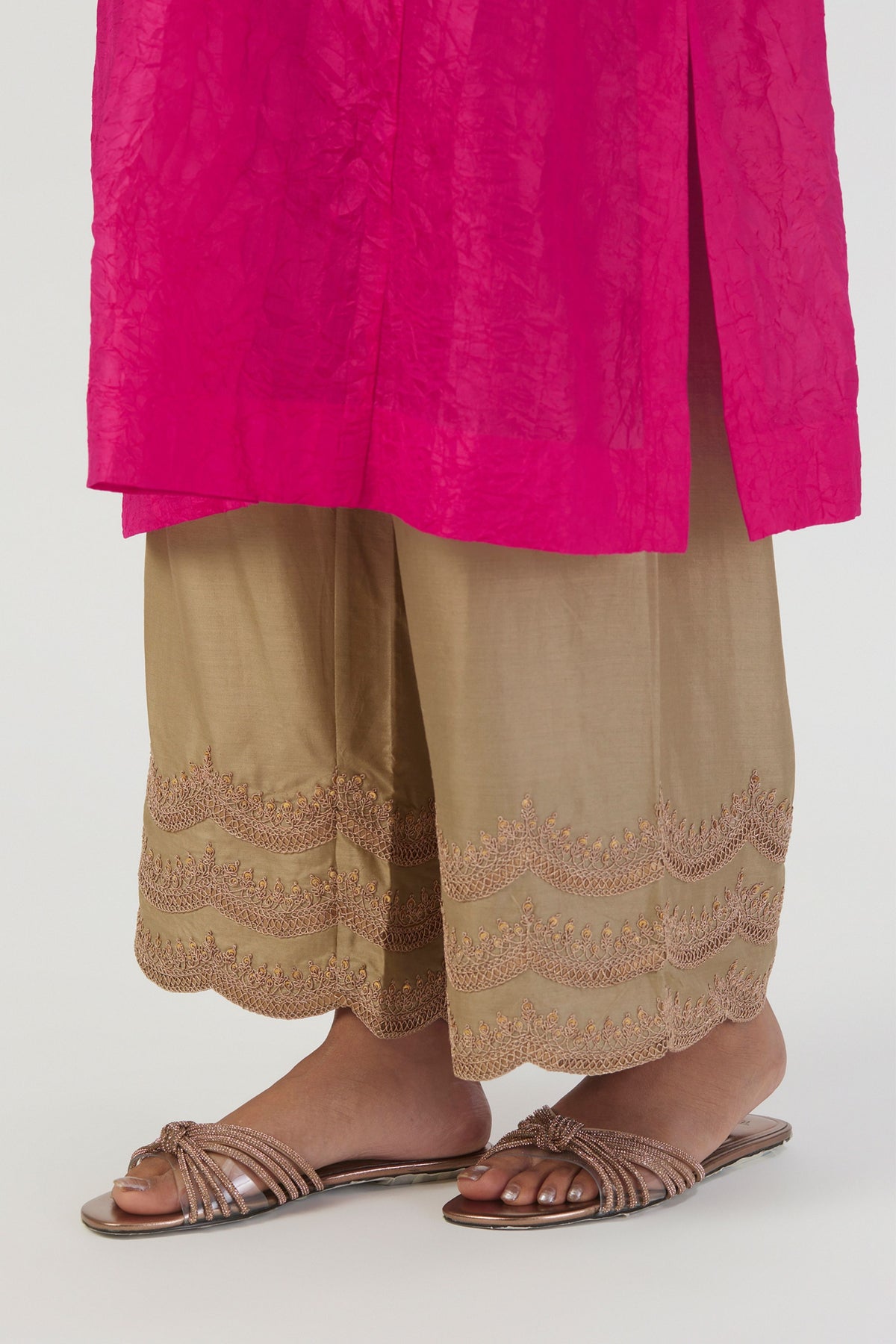 Meer Fushcia Kurta &amp; Pant