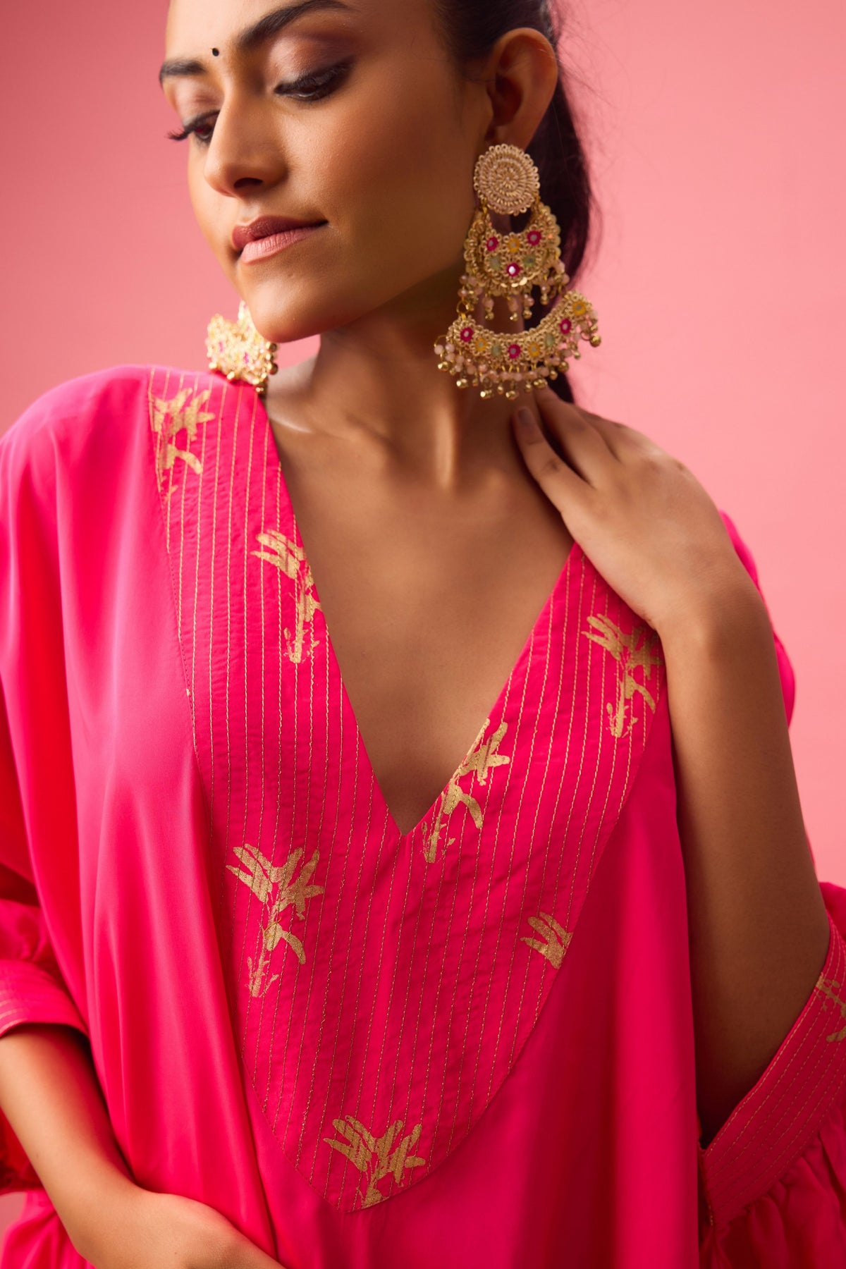 Rani Pink Kaftan Set