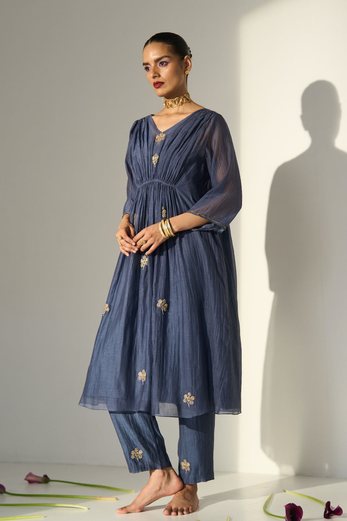 Blue Kashni Kurta