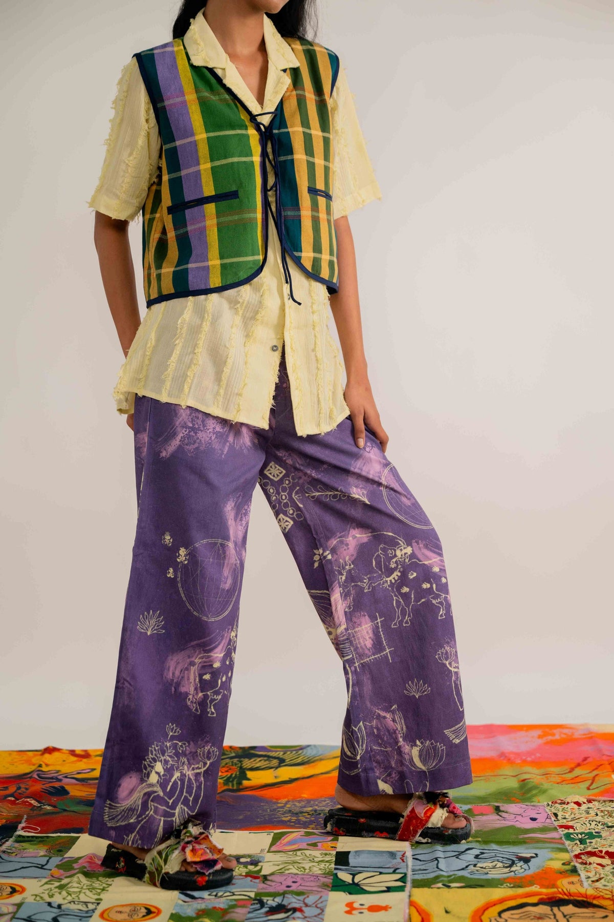 Padma Purple Trouser