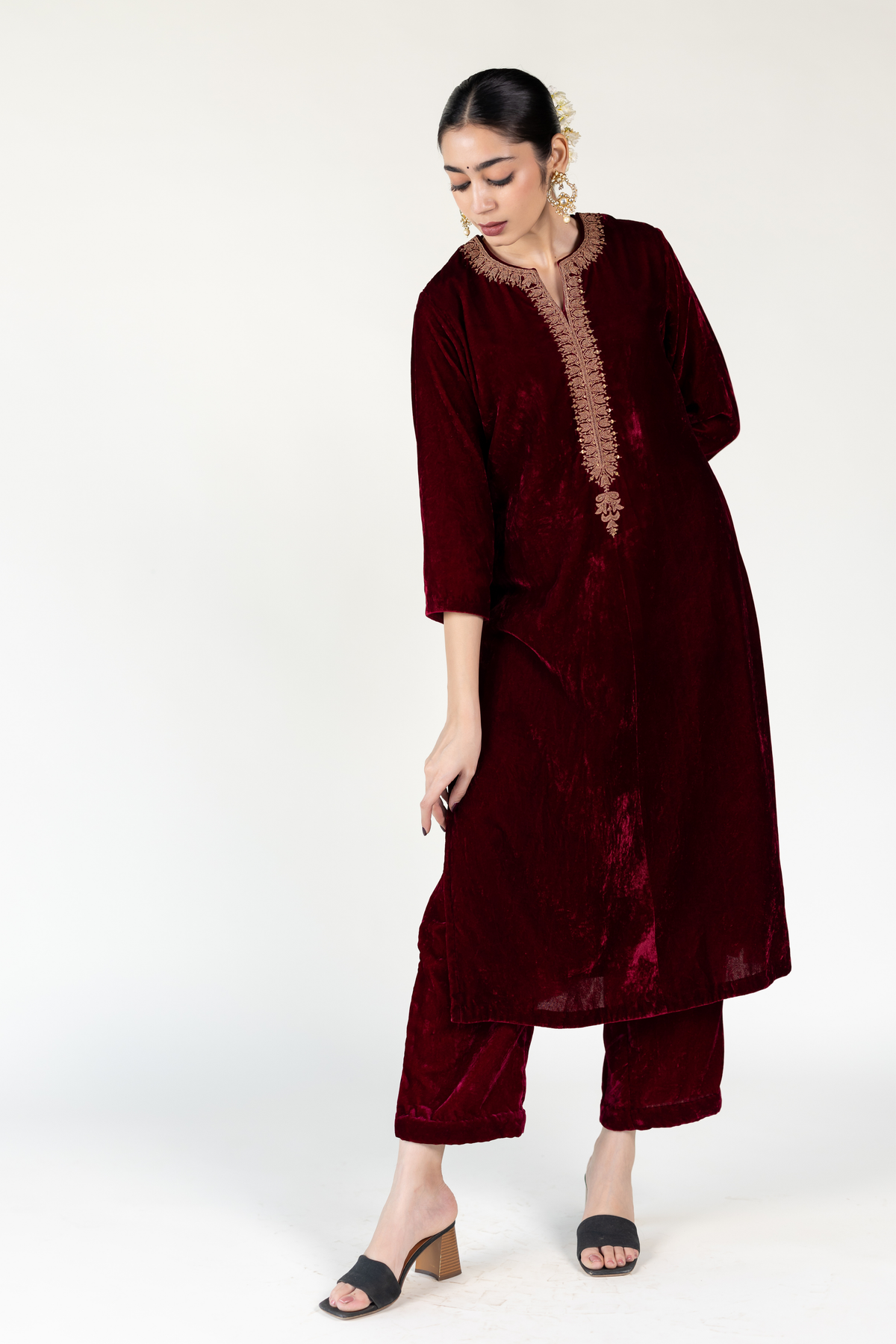 Maroon Ambar Tunic Set