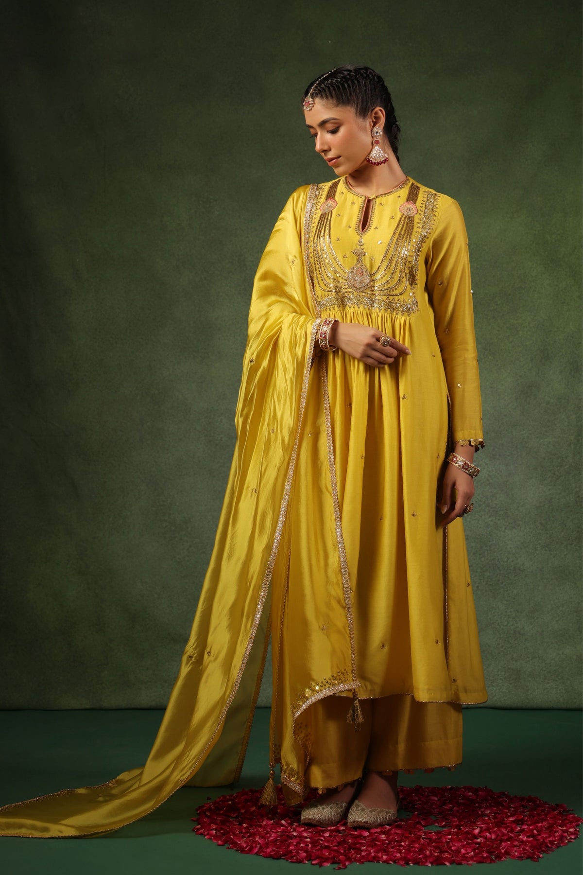 Yellow Pakeezah Kurta Set