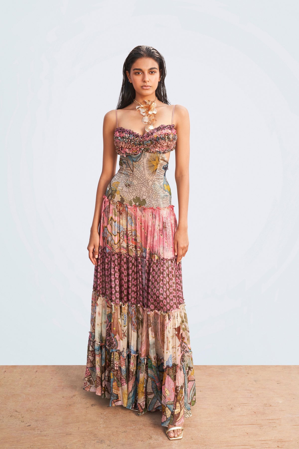 Multi Color Seaside Symphony Dress