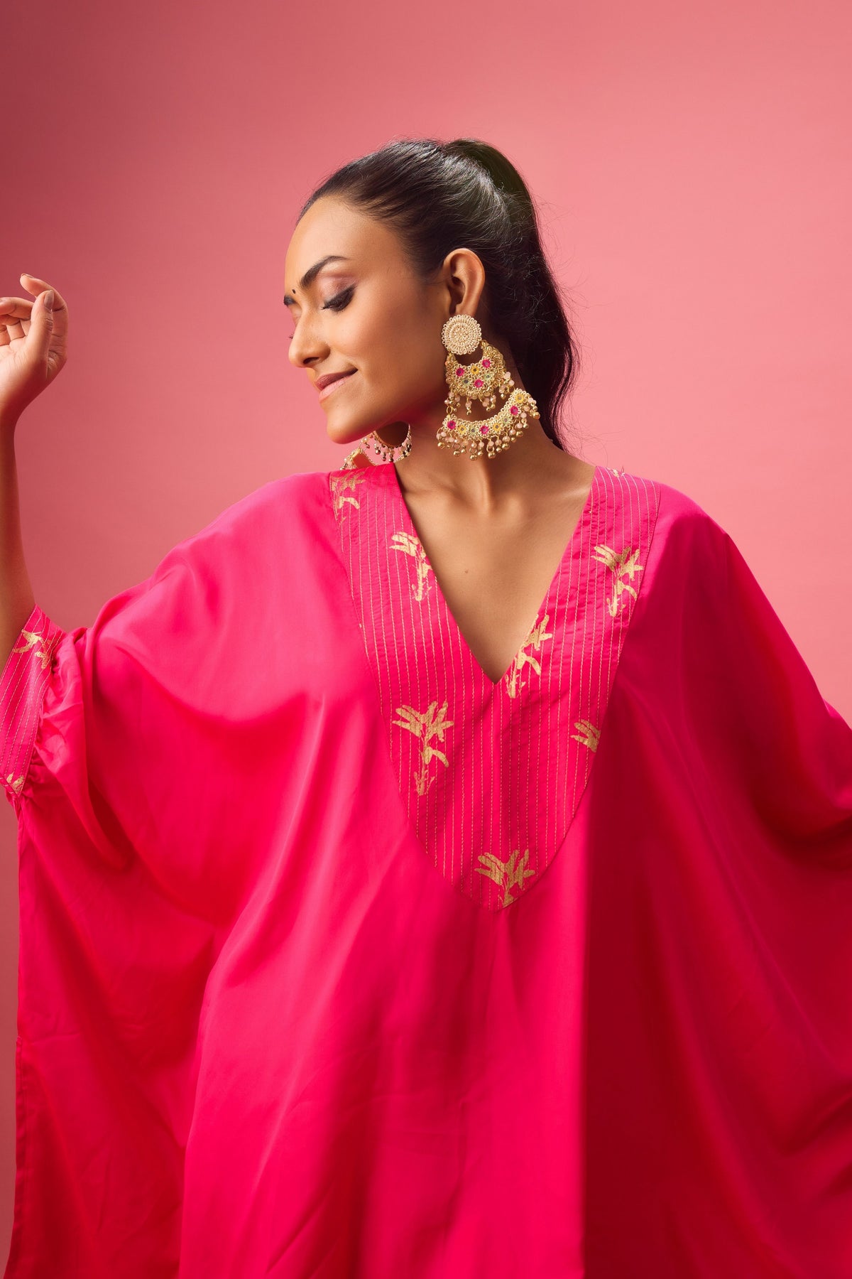 Rani Pink Kaftan Set